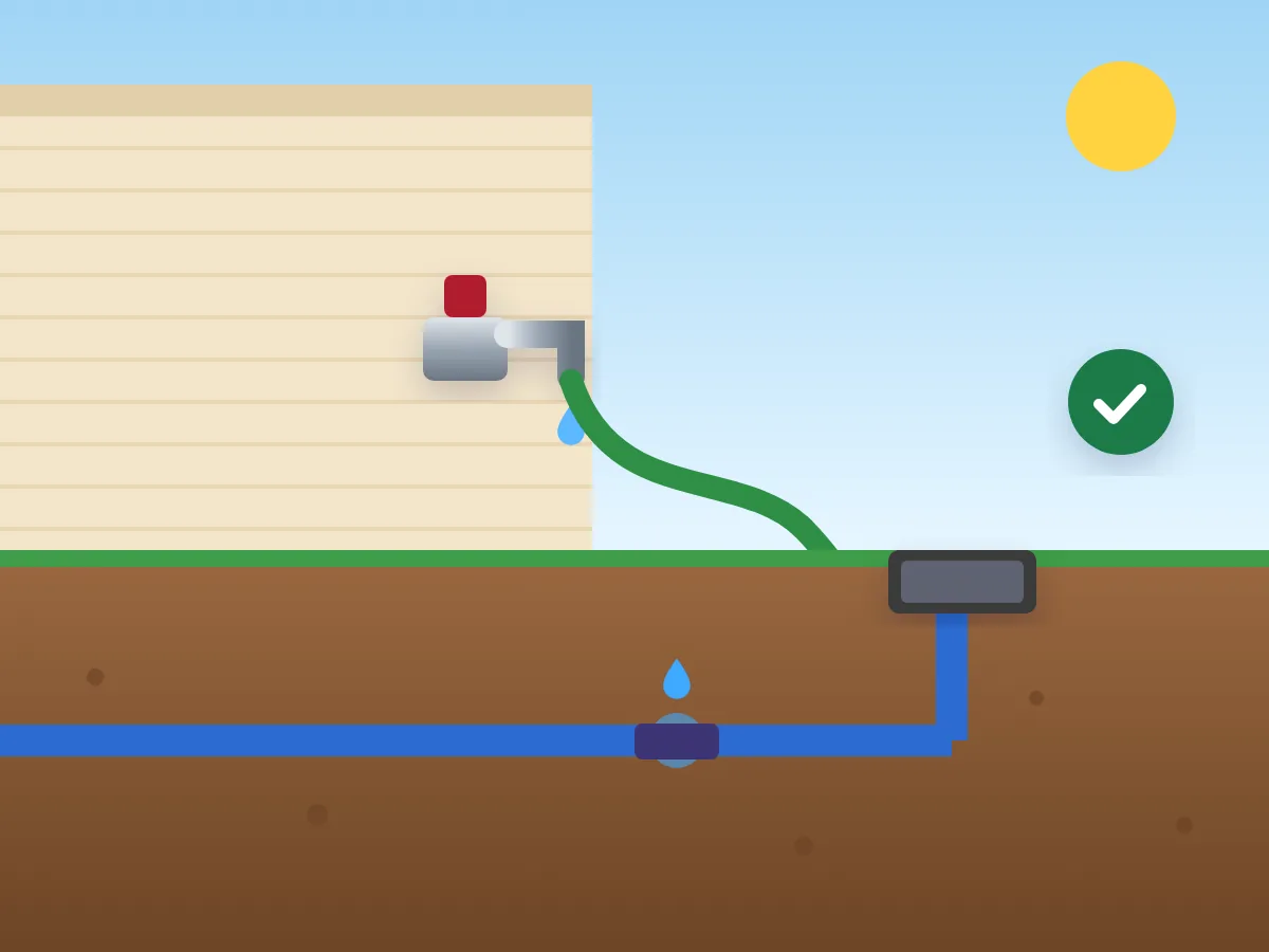 Illustration: Outdoor Plumbing Repair
